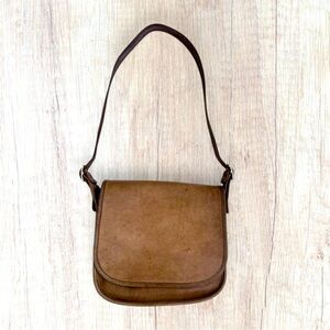 Coach NYC Vintage Brown Leather Messenger Crossbody Bag USA Made Full Grain